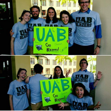 The UAB team-me, Ben, Kara, Emily and Quinn